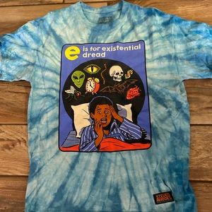 Blue tye dye tee shirt